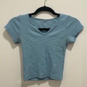 Light blue baby tee
